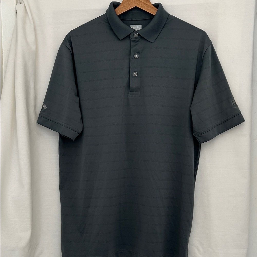 Callaway Dark Gray Opti-Dri Polo golf Shirt